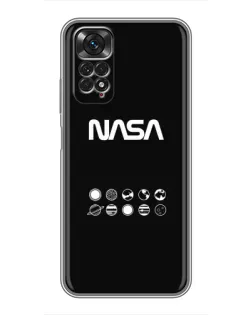 Чехол для Xiaomi Redmi Note 11 / 11s с картинкой «NASA — технический принт» Чехол для Xiaomi Redmi Note 11 / 11s с картинкой «NASA — технический принт»