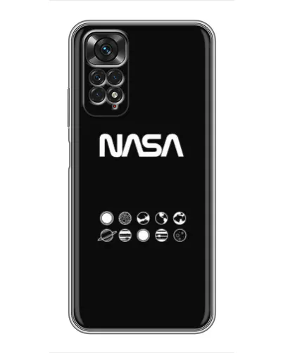 Чехол для Xiaomi Redmi Note 11 / 11s с картинкой «NASA — технический принт»