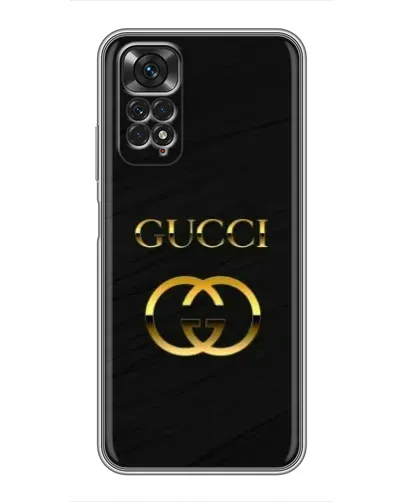 Чехол для Xiaomi Redmi Note 11 / 11s с картинкой «Золотой логотип Gucci»