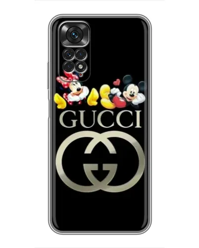 Чехол для Xiaomi Redmi Note 11 / 11s с картинкой «Gucci — герои Disney»