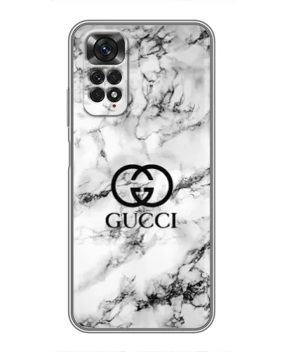 Чехол для Xiaomi Redmi Note 11 / 11s с картинкой «Gucci — мраморный шик»