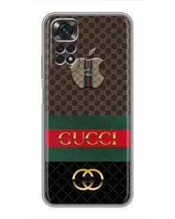 Чехол для Xiaomi Redmi Note 11 / 11s с картинкой «Gucci — брендированный десерт»