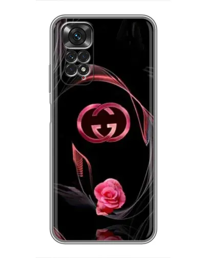 Чехол для Xiaomi Redmi Note 11 / 11s с картинкой «Gucci — неоновая роза»