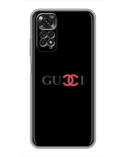 Чехол для Xiaomi Redmi Note 11 / 11s с картинкой «Gucci — красный градиент»