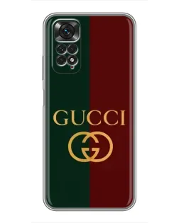 Чехол для Xiaomi Redmi Note 11 / 11s с картинкой «Gucci — темно-зеленый градиент»