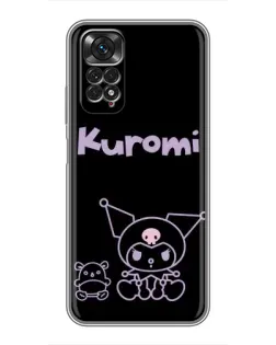 Чехол для Xiaomi Redmi Note 11 / 11s с картинкой «Kuromi — черный минимализм» Чехол для Xiaomi Redmi Note 11 / 11s с картинкой «Kuromi — черный минимализм»