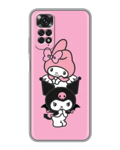 Чехол для Xiaomi Redmi Note 11 / 11s с картинкой «My Melody и Kuromi»