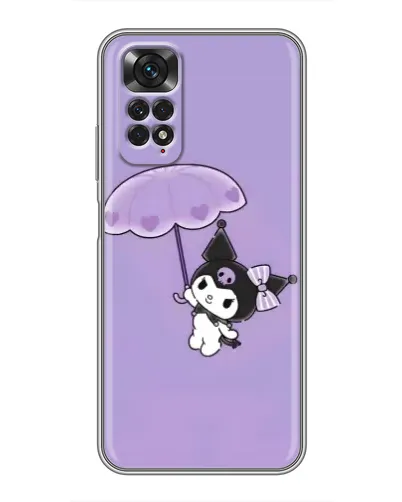 Чехол для Xiaomi Redmi Note 11 / 11s с картинкой «Kuromi с зонтиком»