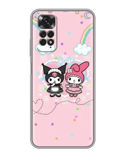 Чехол для Xiaomi Redmi Note 11 / 11s с картинкой «My Melody и Kuromi»