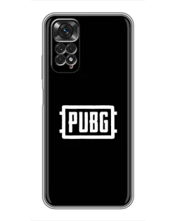 Чехол для Xiaomi Redmi Note 11 / 11s с картинкой «Лого BMW — металлический блеск»