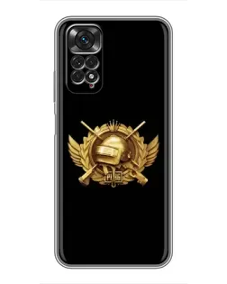 Чехол для Xiaomi Redmi Note 11 / 11s с картинкой «PUBG — оранжевый градиент»