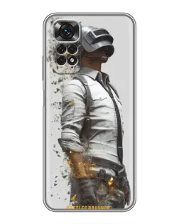 Чехол для Xiaomi Redmi Note 11 / 11s с картинкой «PUBG — боец в пыли»