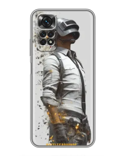 Чехол для Xiaomi Redmi Note 11 / 11s с картинкой «PUBG — боец в пыли»