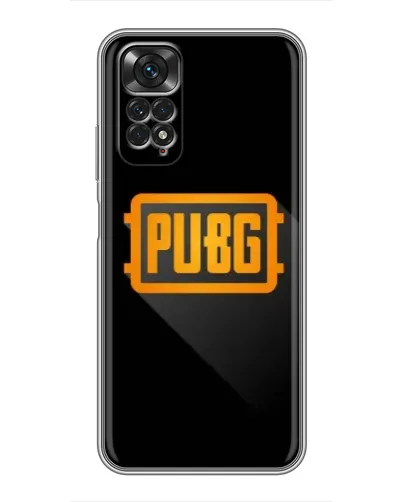 Чехол для Xiaomi Redmi Note 11 / 11s с картинкой «PUBG — рамка лого»