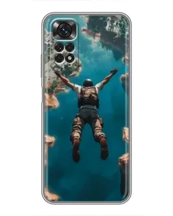 Чехол для Xiaomi Redmi Note 11 / 11s с картинкой «PUBG — свободное падение»