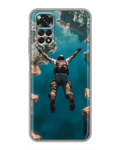 Чехол для Xiaomi Redmi Note 11 / 11s с картинкой «PUBG — свободное падение»