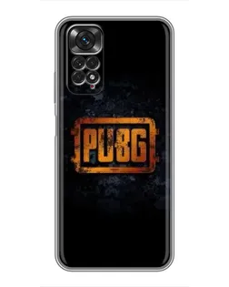 Чехол для Xiaomi Redmi Note 11 / 11s с картинкой «PUBG — золотой логотип»