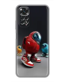 Чехол для Xiaomi Redmi Note 11 / 11s с картинкой «Among Us — 3D стиль»