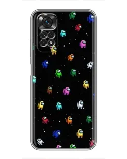 Чехол для Xiaomi Redmi Note 11 / 11s с картинкой «Экипаж Among Us»
