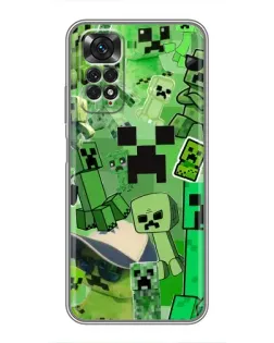Чехол для Xiaomi Redmi Note 11 / 11s с картинкой «Криперы Minecraft»