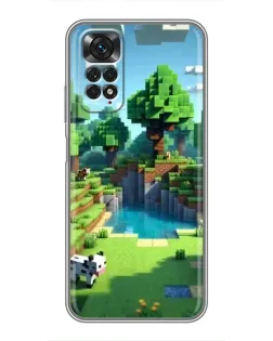 Чехол для Xiaomi Redmi Note 11 / 11s с картинкой «Minecraft летний день»