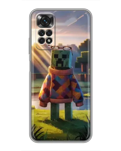 Чехол для Xiaomi Redmi Note 11 / 11s с картинкой «Крипер в свитере»