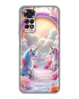 Чехол для Xiaomi Redmi Note 11 / 11s с картинкой «Радуга и единороги» Чехол для Xiaomi Redmi Note 11 / 11s с картинкой «Радуга и единороги»