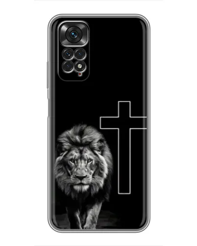 Чехол для Xiaomi Redmi Note 11 / 11s с картинкой «Лев и Крест»