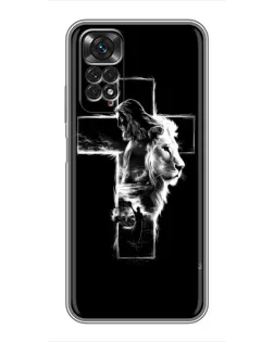 Чехол для Xiaomi Redmi Note 11 / 11s с картинкой «Сияющий крест Jesus»
