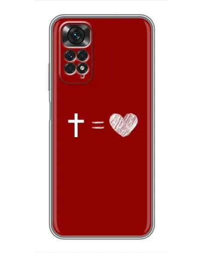 Чехол для Xiaomi Redmi Note 11 / 11s с картинкой «Уравнение любви» Чехол для Xiaomi Redmi Note 11 / 11s с картинкой «Уравнение любви»