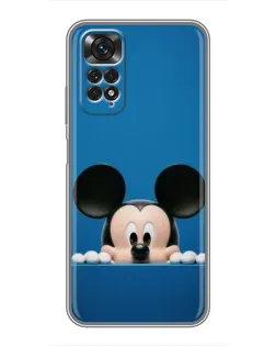 Чехол для Xiaomi Redmi Note 11 / 11s с картинкой «Микки выглядывает» Чехол для Xiaomi Redmi Note 11 / 11s с картинкой «Микки выглядывает»
