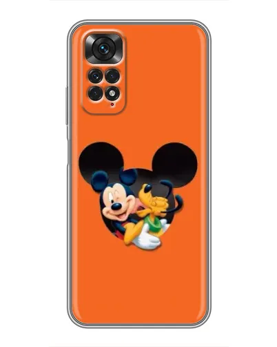 Чехол для Xiaomi Redmi Note 11 / 11s с картинкой «Сердце Микки Минни» Чехол для Xiaomi Redmi Note 11 / 11s с картинкой «Сердце Микки Минни»