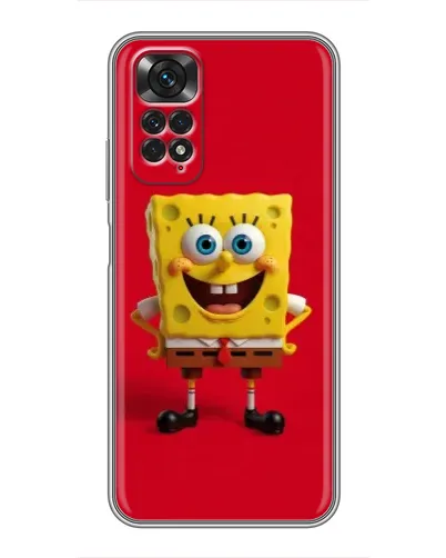 Чехол для Xiaomi Redmi Note 11 / 11s с картинкой «Спанч Боб на красном» Чехол для Xiaomi Redmi Note 11 / 11s с картинкой «Спанч Боб на красном»