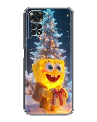 Чехол для Xiaomi Redmi Note 11 / 11s с картинкой «Рождественский Спанч Боб» Чехол для Xiaomi Redmi Note 11 / 11s с картинкой «Рождественский Спанч Боб»