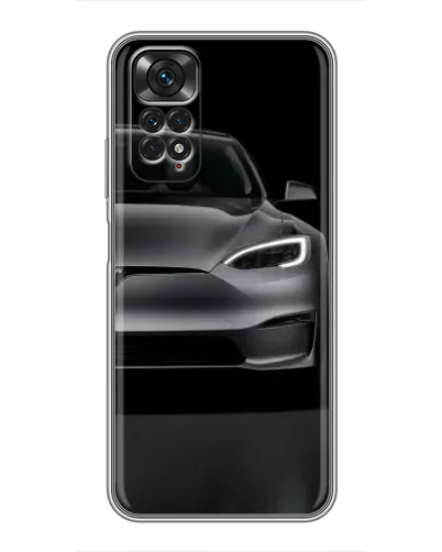 Чехол для Xiaomi Redmi Note 11 / 11s с картинкой «Tesla Model S Look»