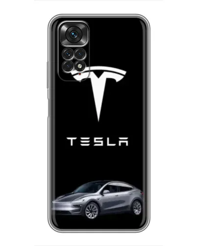 Чехол для Xiaomi Redmi Note 11 / 11s с картинкой «Tesla Model Y»