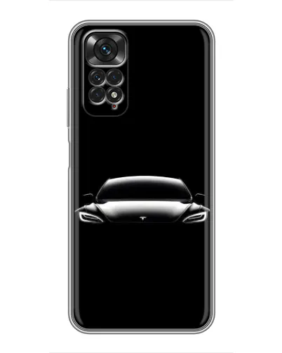 Чехол для Xiaomi Redmi Note 11 / 11s с картинкой «Фары Tesla Night»