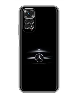 Чехол для Xiaomi Redmi Note 11 / 11s с картинкой «Mercedes — абстрактные линии» Чехол для Xiaomi Redmi Note 11 / 11s с картинкой «Mercedes — абстрактные линии»