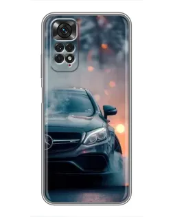 Чехол для Xiaomi Redmi Note 11 / 11s с картинкой «Mercedes — ночной город» Чехол для Xiaomi Redmi Note 11 / 11s с картинкой «Mercedes — ночной город»