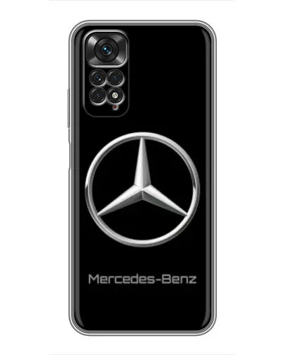 Чехол для Xiaomi Redmi Note 11 / 11s с картинкой «Mercedes Silver Logo»