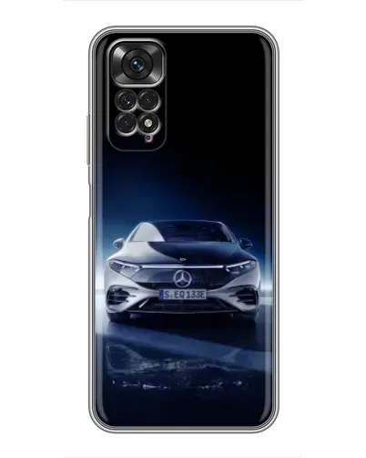 Чехол для Xiaomi Redmi Note 11 / 11s с картинкой «Ночной Mercedes EQ»