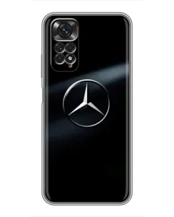 Чехол для Xiaomi Redmi Note 11 / 11s с картинкой «Mercedes на металле» Чехол для Xiaomi Redmi Note 11 / 11s с картинкой «Mercedes на металле»