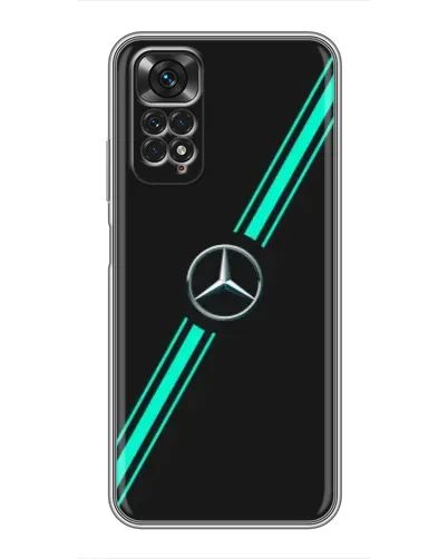 Чехол для Xiaomi Redmi Note 11 / 11s с картинкой «Спортивные линии Mercedes» Чехол для Xiaomi Redmi Note 11 / 11s с картинкой «Спортивные линии Mercedes»