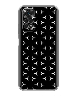 Чехол для Xiaomi Redmi Note 11 / 11s с картинкой «Mercedes паттерн звезд» Чехол для Xiaomi Redmi Note 11 / 11s с картинкой «Mercedes паттерн звезд»