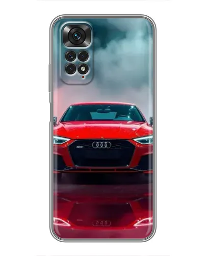 Чехол для Xiaomi Redmi Note 11 / 11s с картинкой «Audi RS — красный стиль»
