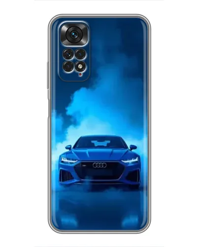 Чехол для Xiaomi Redmi Note 11 / 11s с картинкой «Audi — голубая энергия»