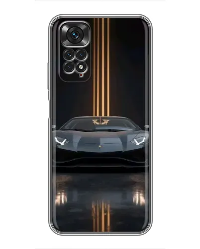 Чехол для Xiaomi Redmi Note 11 / 11s с картинкой «Lamborghini золотые линии»