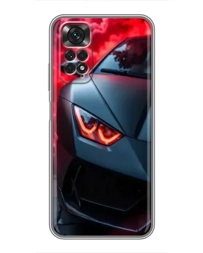 Чехол для Xiaomi Redmi Note 11 / 11s с картинкой «Lamborghini красное сияние»
