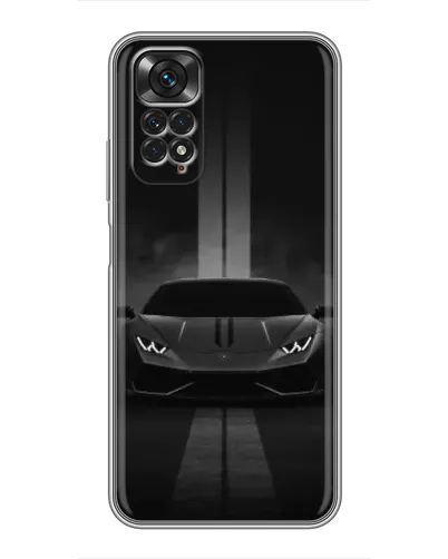 Чехол для Xiaomi Redmi Note 11 / 11s с картинкой «Lamborghini симметрия дорог»