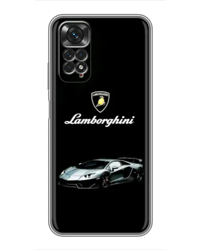 Чехол для Xiaomi Redmi Note 11 / 11s с картинкой «Логотип Lamborghini классика»